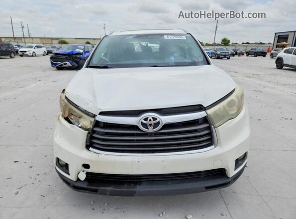 5TDKKRFH0GS163713 2016 TOYOTA HIGHLANDER White Widok z przodu