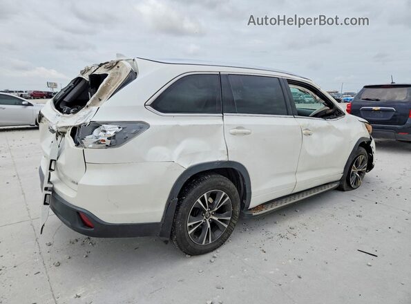 5TDKKRFH0GS163713 2016 TOYOTA HIGHLANDER White Tył prawy