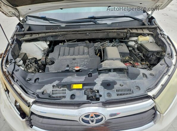 5TDKKRFH0GS163713 2016 TOYOTA HIGHLANDER White Widok komory silnika