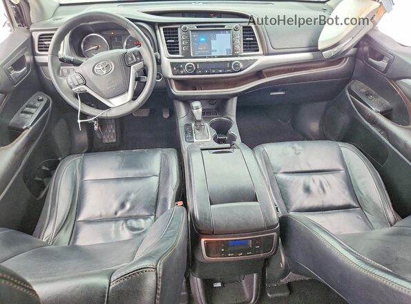 5TDKKRFH0GS163713 2016 TOYOTA HIGHLANDER White Widok deski rozdzielczej
