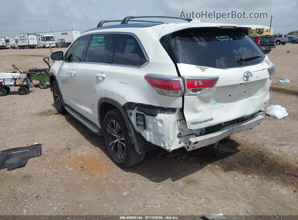 5TDKKRFH1GS136519 2016 TOYOTA HIGHLANDER White Rear left