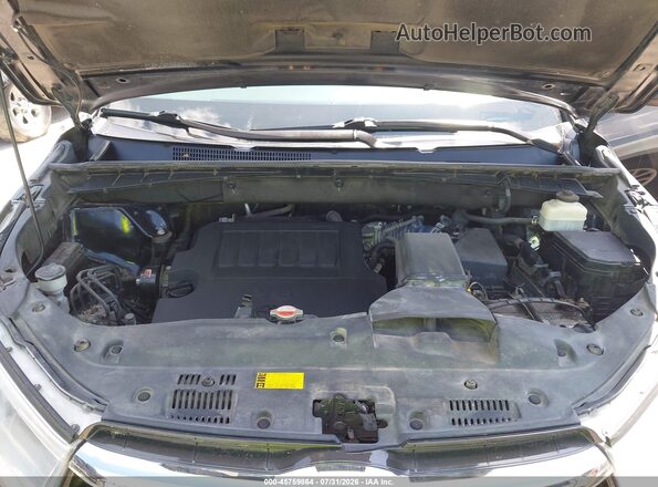 5TDKKRFH1GS147648 2016 TOYOTA HIGHLANDER Black Rear view
