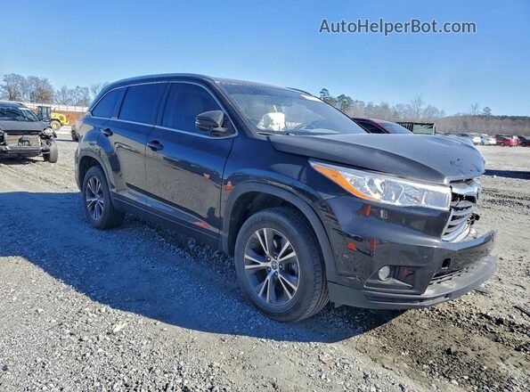 5TDKKRFH1GS160271 2016 TOYOTA HIGHLANDER Black Przód prawy