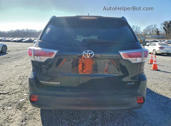 5TDKKRFH1GS160271 2016 TOYOTA HIGHLANDER Black Widok z tyłu