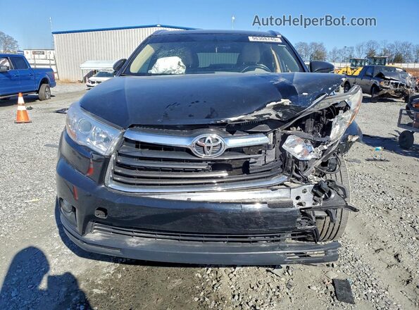 5TDKKRFH1GS160271 2016 TOYOTA HIGHLANDER Black Widok z przodu