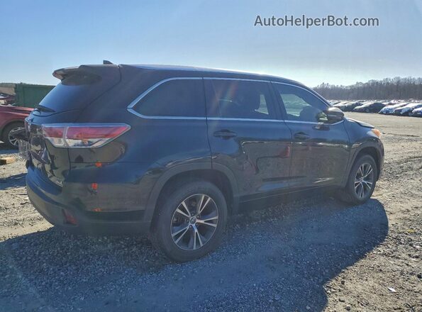 5TDKKRFH1GS160271 2016 TOYOTA HIGHLANDER Black Tył prawy