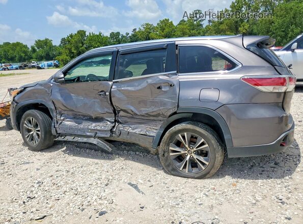 5TDKKRFH3GS502724 2016 TOYOTA HIGHLANDER Серый Задняя левая четверть