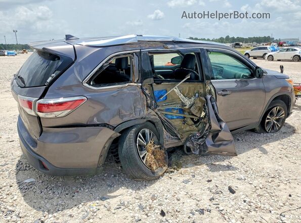 5TDKKRFH3GS502724 2016 TOYOTA HIGHLANDER Серый Задняя правая четверть