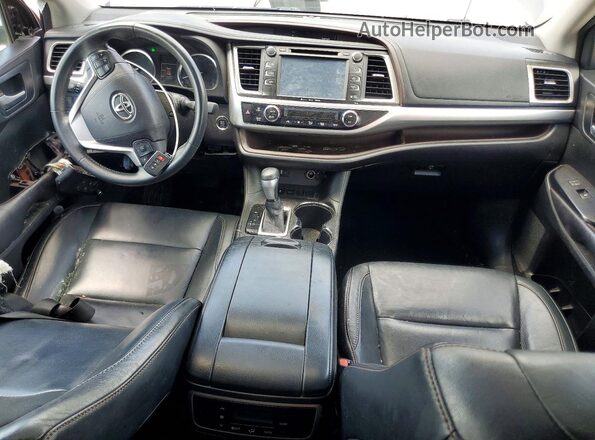 5TDKKRFH3GS502724 2016 TOYOTA HIGHLANDER Серый Вид панели приборов