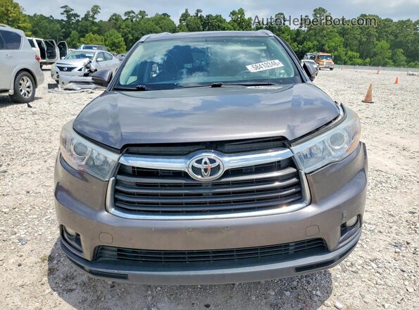 5TDKKRFH3GS502724 2016 TOYOTA HIGHLANDER Серый Вид спереди