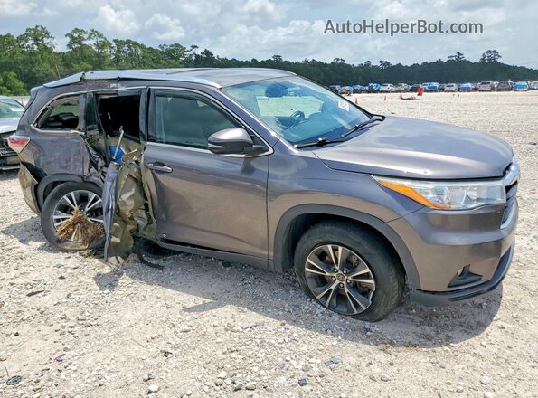 5TDKKRFH3GS502724 2016 TOYOTA HIGHLANDER Серый Передняя правая четверть