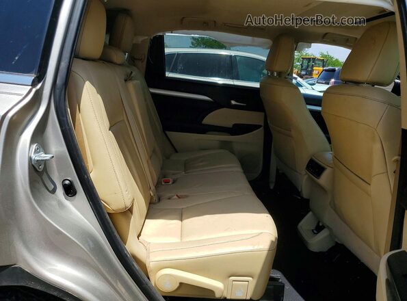 5TDKKRFH3GS505901 2016 TOYOTA HIGHLANDER Beige უკანა სალონის ხედი