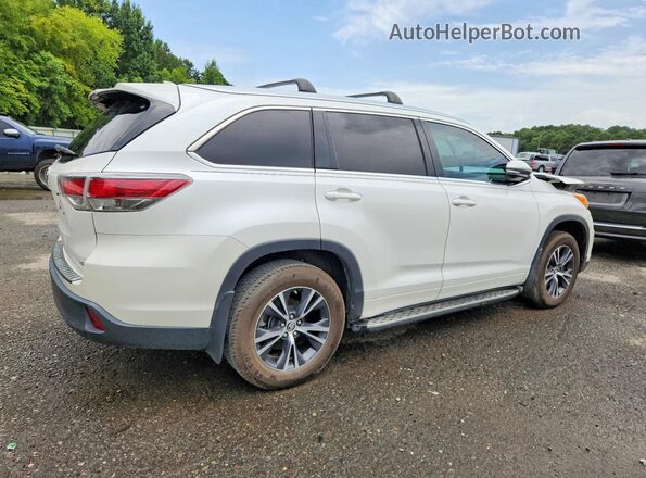 5TDKKRFH4GS152505 2016 TOYOTA HIGHLANDER Белый Задняя правая четверть