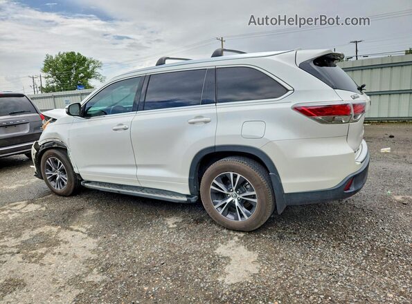 5TDKKRFH4GS152505 2016 TOYOTA HIGHLANDER Белый Задняя левая четверть