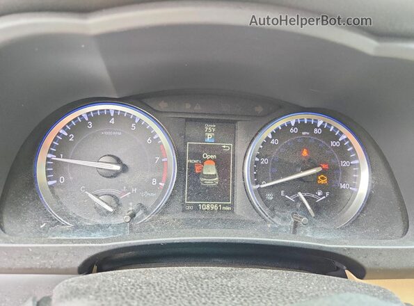 5TDKKRFH4GS152505 2016 TOYOTA HIGHLANDER Белый Вид щитка приборов
