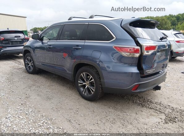 5TDKKRFH5GS127998 2016 TOYOTA HIGHLANDER Blue უკანა მარცხენა