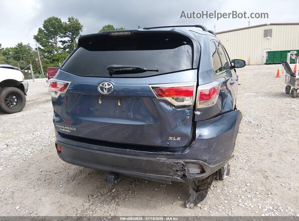 5TDKKRFH5GS127998 2016 TOYOTA HIGHLANDER Blue წინა ხედი