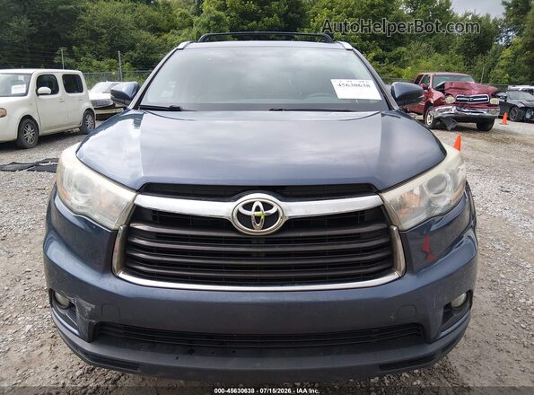 5TDKKRFH5GS127998 2016 TOYOTA HIGHLANDER Blue ხელსაწყოთა პანელის ხედი