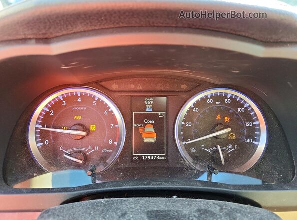 5TDKKRFH5GS502692 2016 TOYOTA HIGHLANDER Charcoal Instrument cluster view