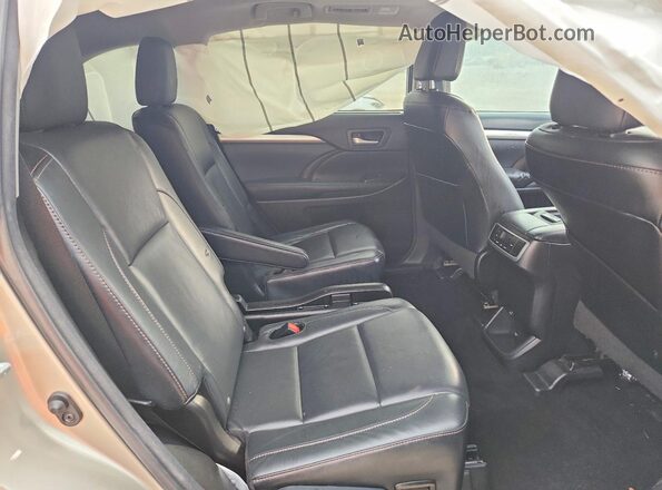 5TDKKRFH6GS143014 2016 TOYOTA HIGHLANDER Beige უკანა სავარძლების ხედი