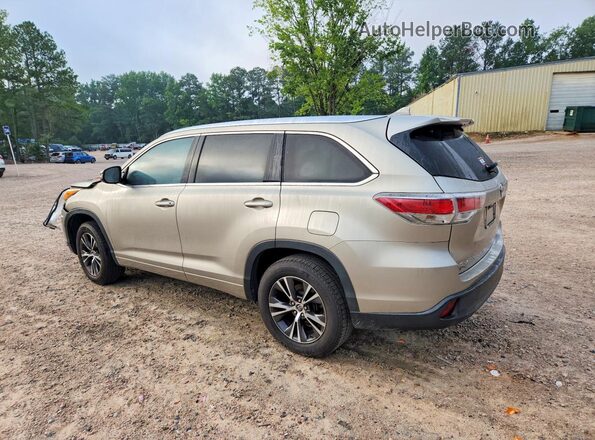 5TDKKRFH6GS143014 2016 TOYOTA HIGHLANDER Beige უკანა მარცხენა