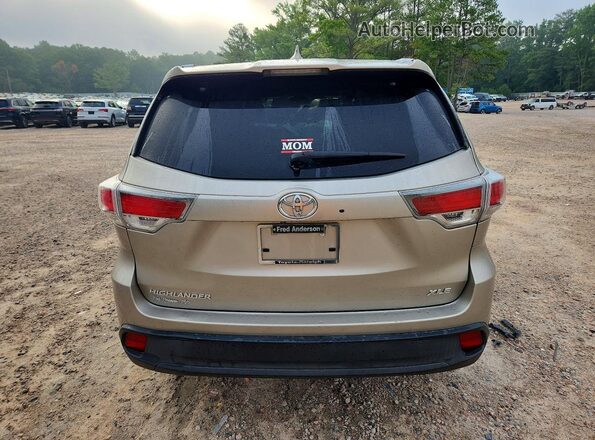 5TDKKRFH6GS143014 2016 TOYOTA HIGHLANDER Beige უკანა ხედი