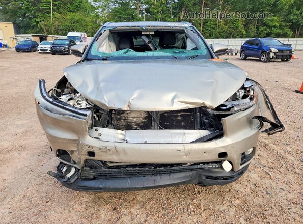 5TDKKRFH6GS143014 2016 TOYOTA HIGHLANDER Beige წინა ხედი