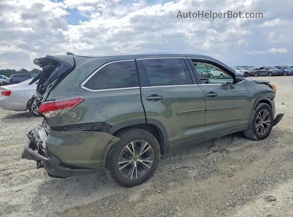 5TDKKRFH8GS161515 2016 TOYOTA HIGHLANDER Green Rear right