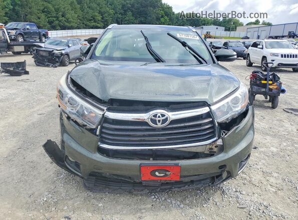 5TDKKRFH8GS161515 2016 TOYOTA HIGHLANDER Green Front view