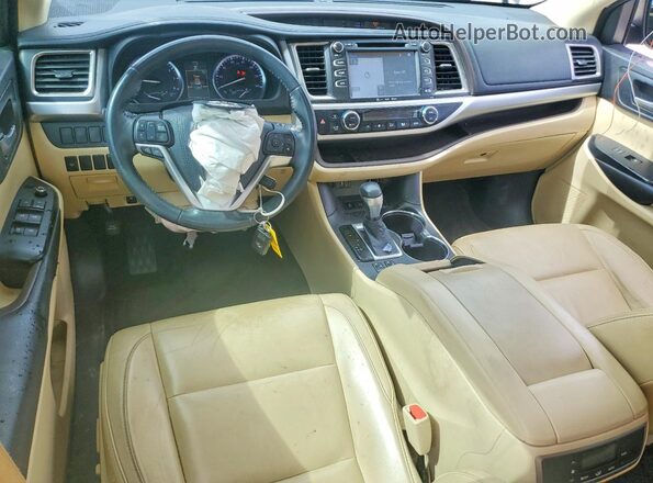 5TDKKRFH8GS161515 2016 TOYOTA HIGHLANDER Green Dashboard view