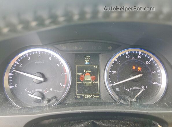 5TDKKRFH8GS161515 2016 TOYOTA HIGHLANDER Green Instrument cluster view