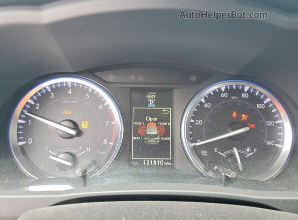 5TDKKRFH8GS164074 2016 TOYOTA HIGHLANDER Серебряный Вид щитка приборов