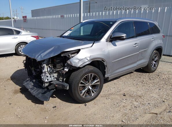 5TDKKRFH8GS505165 2016 TOYOTA HIGHLANDER Silver Առջևի ձախ երեք քառորդ տեսարան