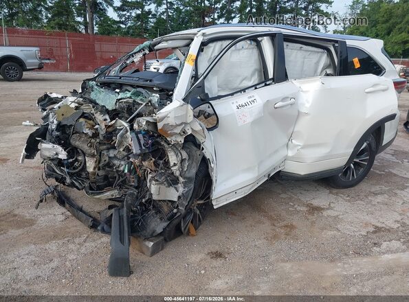 5TDKKRFH9GS124165 2016 TOYOTA HIGHLANDER White წინა მარცხენა ხედი სამი მეოთხედიდან