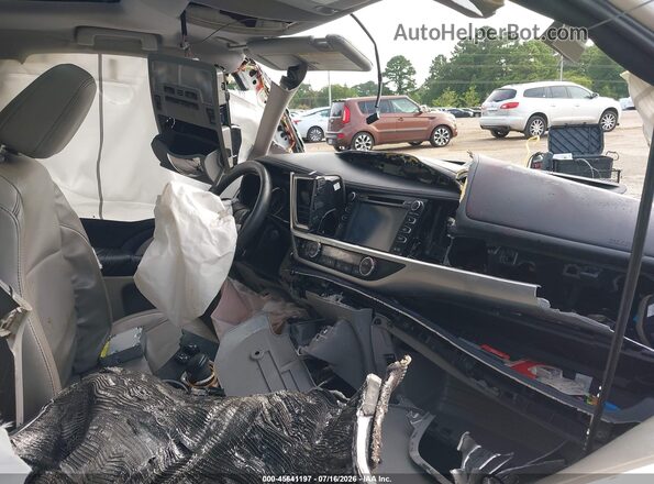 5TDKKRFH9GS124165 2016 TOYOTA HIGHLANDER White წინა სალონის ხედი