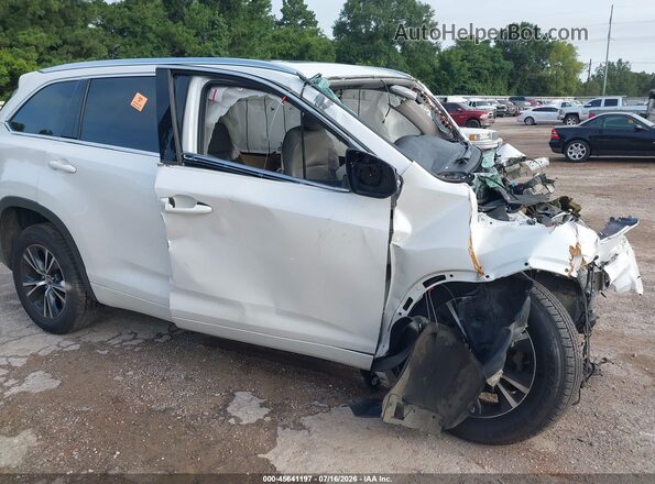 5TDKKRFH9GS124165 2016 TOYOTA HIGHLANDER White წინა პანელის ხედი