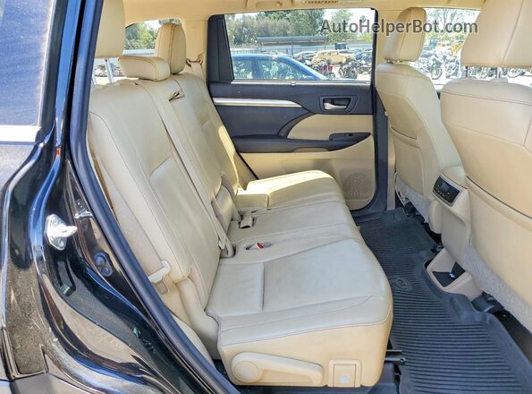 5TDKKRFH9GS507216 2016 TOYOTA HIGHLANDER Черный Вид задней части салона