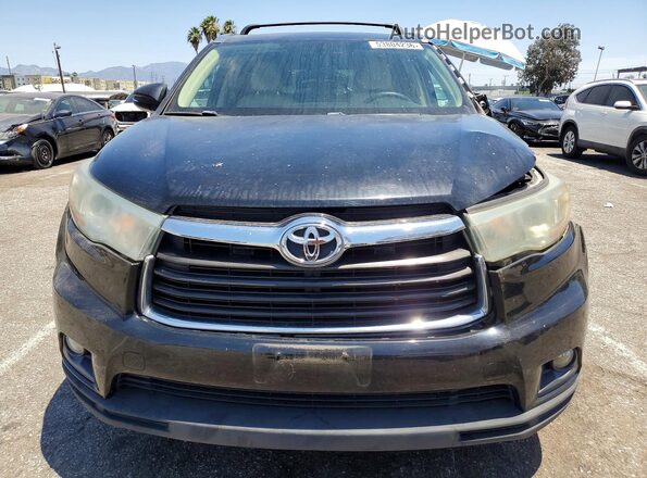 5TDKKRFH9GS507216 2016 TOYOTA HIGHLANDER Черный Вид спереди