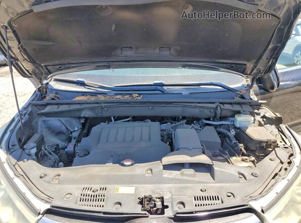 5TDKKRFH9GS507216 2016 TOYOTA HIGHLANDER Черный Вид подкапотного пространства
