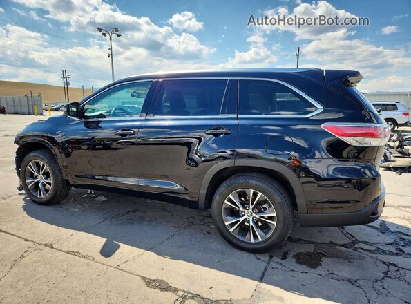 5TDKKRFHXGS151617 2016 TOYOTA HIGHLANDER Черный Задняя левая четверть