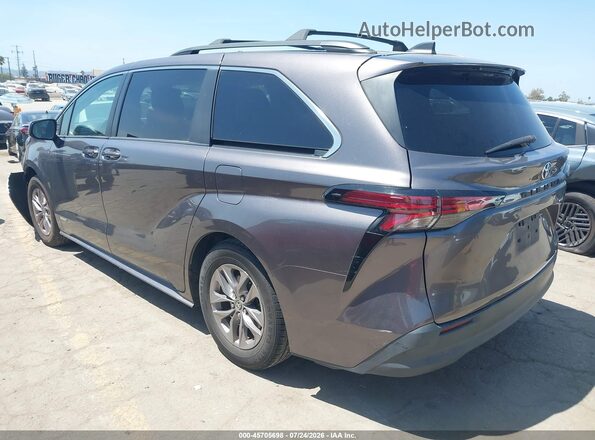 5TDKRKEC1MS011508 2021 TOYOTA SIENNA Gray Trasero izquierdo