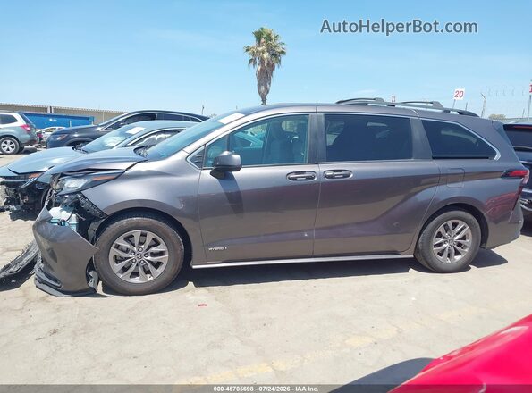 5TDKRKEC1MS011508 2021 TOYOTA SIENNA Gray Vista interior de 360 grados