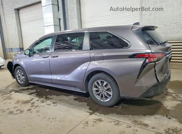 5TDKRKEC1MS043794 2021 TOYOTA SIENNA Серый Задняя левая четверть