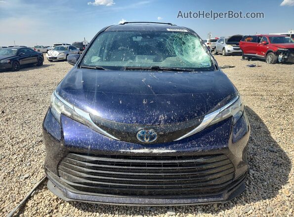 5TDKRKEC1MS061955 2021 TOYOTA SIENNA Blue Դիմացի տեսք