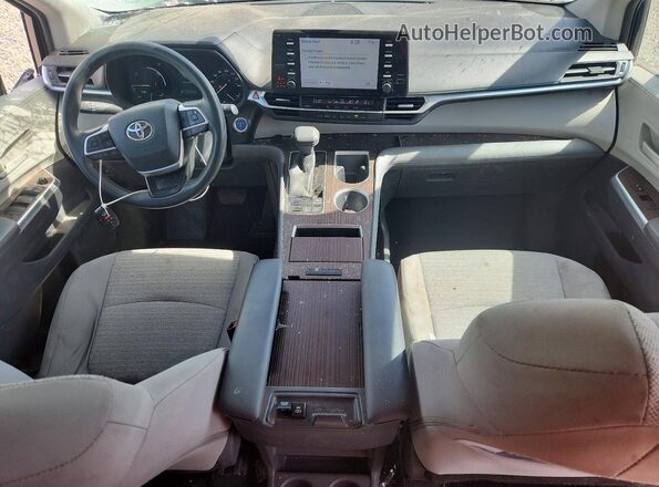 5TDKRKEC1MS061955 2021 TOYOTA SIENNA Blue Առջևի վահանակի տեսք