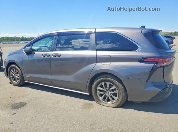 5TDKRKEC2MS015129 2021 TOYOTA SIENNA Серый Задняя левая четверть