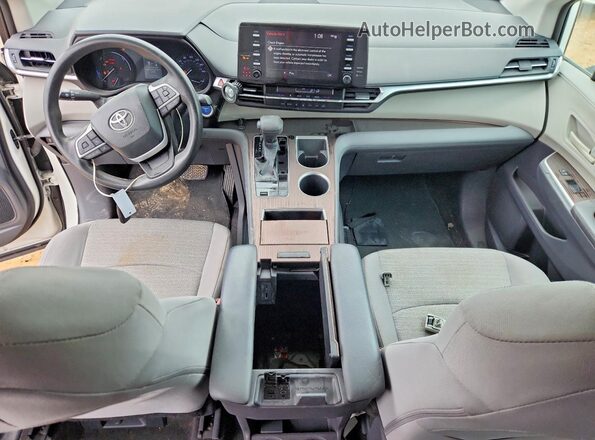 5TDKRKEC3MS030738 2021 TOYOTA SIENNA White Вид панелі приладів