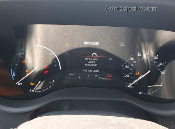 5TDKRKEC3TS312862 2026 TOYOTA SIENNA White Vista del cuadro de instrumentos