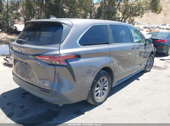 5TDKRKEC4MS049430 2021 TOYOTA SIENNA Gray Հետևի աջ