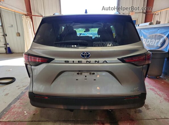 5TDKRKEC4MS068625 2021 TOYOTA SIENNA Silver Հետևի տեսք